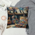 thumbnail image 2 of GOSMITH Decorative Throw Pillow Covers Pillow Covers for Sofa Guitar Bass Music Musical Instruments Double Sided Couch Throw Pillow Cases Square Cushion Case for Living Room Cushion Cover White, 2 of 5