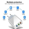 thumbnail image 5 of European USB Charger, 55W European Travel Plug Adapter 3-Port Fast Charger Type C Wall Charger USA to Europe Plug Adaptor for iPhone 17 16 15 14 13 12 11 Pro Max X 8, Galaxy, Android, 5 of 5