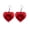 Red, variant on Light Up Love Heart Earring Fashion Heart LED Lights Dangle Hook Earrings Valentines Jewelry Party Accessory