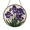 Acrylic 3.5 Inch, variant on Iris Flower Stained Glass Suncatcher Round Window Hanging Elegant Floral Home Decor Thoughtful Gift for Mom Garden Enthusiast Nature Inspired Accent