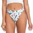 thumbnail image 1 of Balery Undersea Animals Tangas de Algodón para Mujer con Estampado – Ropa Interior Sexy, Transpirable, G-string-4X-Large, 1 of 6