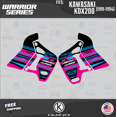 thumbnail image 3 of Kalair GFX Graphics Kit for Kawasaki KDX200 (1991-1994) Warrior Series, 3 of 5
