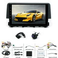 thumbnail image 4 of 2+32G Android 14 Car Stereo Radio for Honda Civic 2016-2020 Built-in with Carplay Android Auto 9in Car Radio with Wifi Bluetooth FM SWC Mirror Link Split Screen + AHD Backup Camera, 4 of 5