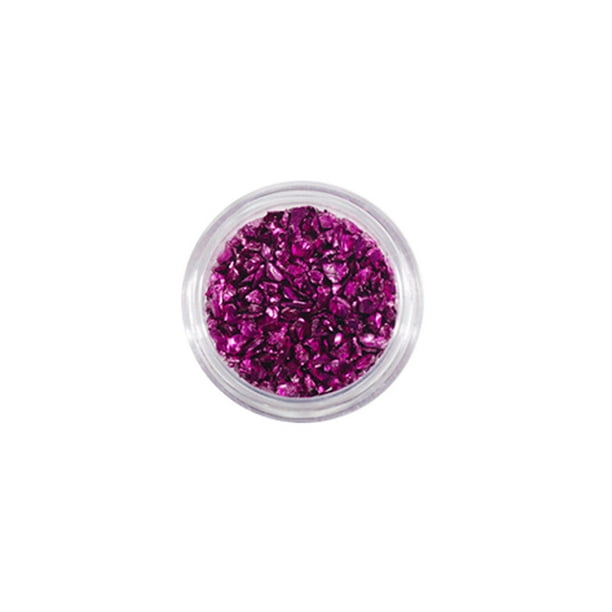 Vogacara Arte de uñas, piedras de cristal trituradas, brillo, brillo, fragmento de cristal, fabricación de joyas, vestido de novia, Arte de uñas Morado oscuro