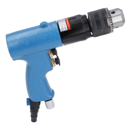 Industrial Reversible Air Power Drill 1/2-Inch Heavy Duty Pneumatic Pistol Drill Tool with Adjustable Speed and Comfort Handle (1/2 Inches / 1.27 cm Chuck)