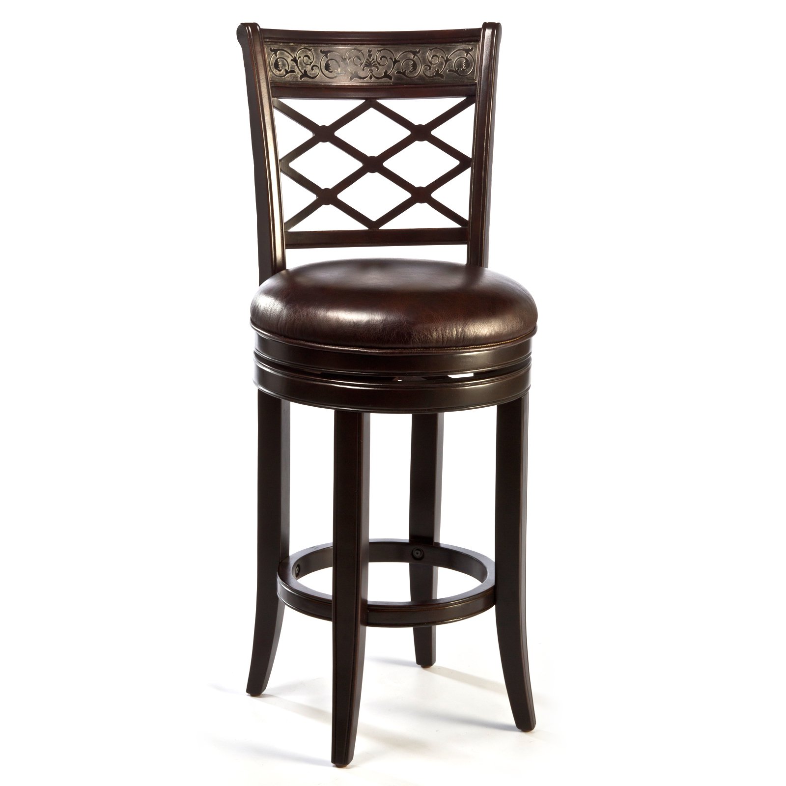 Spalding Swivel Bar Stool, Espresso Finish Deal BrickSeek