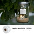 thumbnail image 2 of FRCOLOR Stickers for Candle 1 Roll Wax Melt Warning Labels Candle Warning Stickers Candle Warning Labels,1.77"X1.5"(LxW), 2 of 5