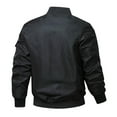 thumbnail image 3 of MuZeFu Jackets for Men Black Casual Men's Fashion Casual Solid Color Pockets Long Sleeve Hoodless Casual Outwear, 3 of 3