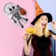 thumbnail image 3 of Ofertas Únicas 1 Clip de Garra de Halloween Calavera Calabaza para Mujeres Negro Naranja, 3 of 5