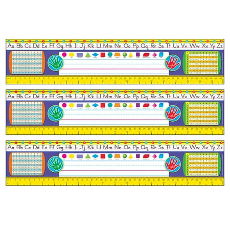TREND Gr. 2-3 Zaner-Bloser Desk Toppers Ref. Name Plates, 36 ct