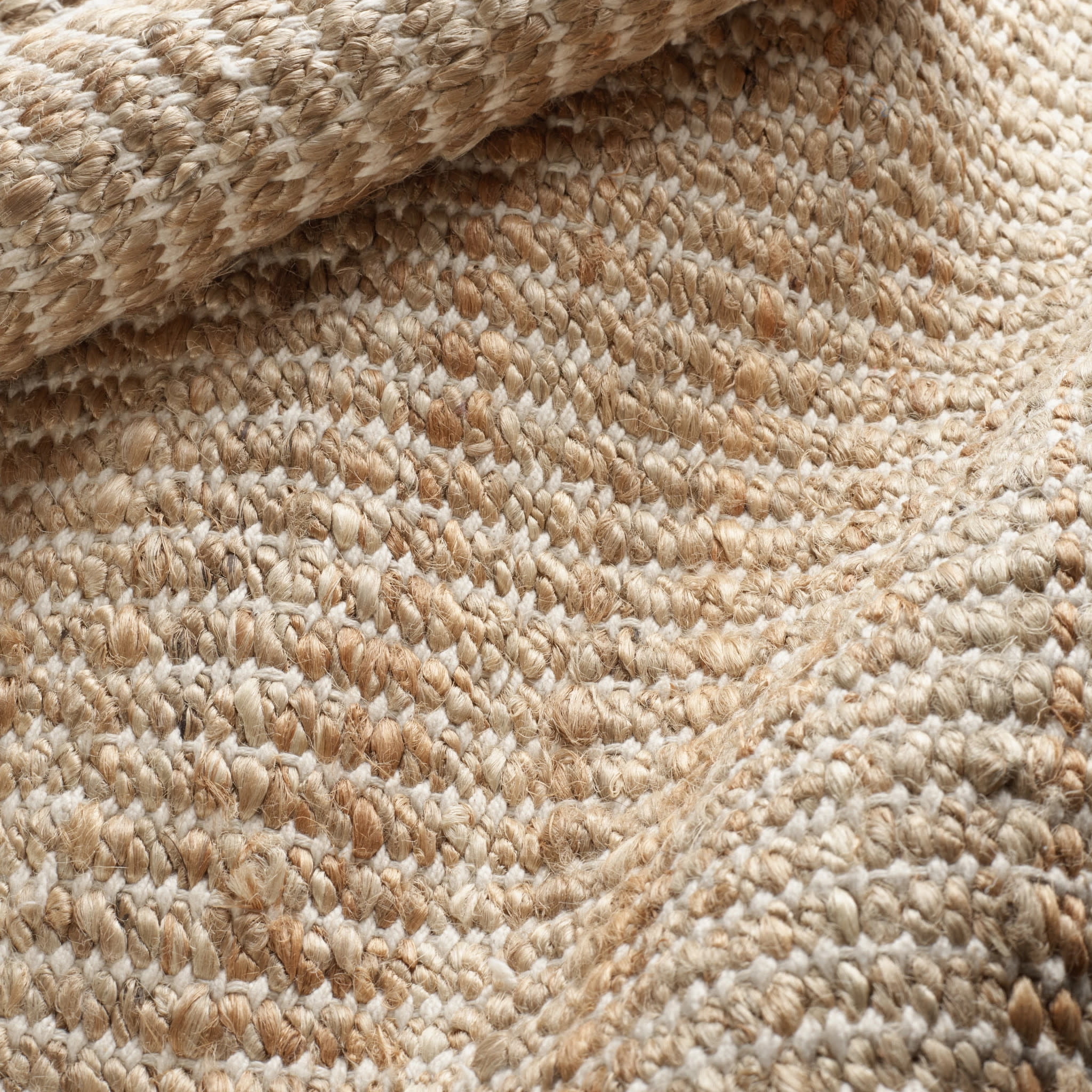 Dash & Albert Gridwork Handwoven Jute Rug, 8' x 10', Ivory