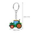 thumbnail image 2 of FRCOLOR 12PCS Cute Farm Tractor Keychain for Kids Cartoon Key Ring for Backpack Harvest Season Party Favors Keychain Toys Baby Shower Return Present, 2 of 8