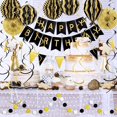 thumbnail image 3 of Pancarta de Mayimx lámparas de linternas de papel reutilizables decoración cumpleaños flores, 3 of 6