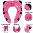 thumbnail image 2 of Advancent Asiento de inodoro portátil mejorado con almohadilla antisalpicaduras para niños pequeños Asiento de inodoro de viaje plegable con almohadilla Suministros de limpieza para el hogar No. 4 Advancent HA024170-04, 2 of 6