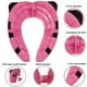 thumbnail image 2 of Advancent Asiento de inodoro portátil mejorado con almohadilla antisalpicaduras para niños pequeños Asiento de inodoro de viaje plegable con almohadilla Suministros de limpieza para el hogar No. 4 Advancent HA024170-04, 2 of 6