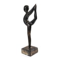 thumbnail image 2 of 12" Wooden Handmade Abstract Ballet Dancer Sculpture Statue Gift Home Decor Figurine Hand Carved Ballerina Attitude Dèrriere, 2 of 5