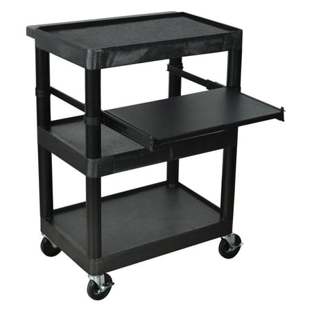 Luxor Steel Frame Computer - Luxor Sit Down Laptop Computer Cart