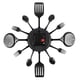 thumbnail image 5 of Relojes de Pared de Cocina Grandes de 16 Pulgadas con Cucharas y Tenedores, Reloj de Pared de Vajilla 3D, DecoracióN del Hogar (Negro), 5 of 7