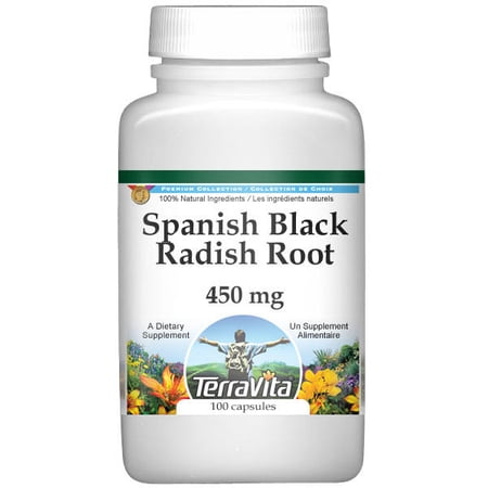TerraVita Spanish Black Radish Root - 450 mg (100 Capsules 1-Pack Zin: 510873)