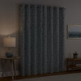thumbnail image 3 of Eclipse Dutchess Botanical 100% Blackout Lined Curtains, Sheer Grommet (1 panel), 84" long x 50" wide, Marine, 3 of 10