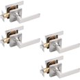 thumbnail image 1 of Square Passage Door Handles Interior Matte Door Handles Indoor Keyless Non-Locking Lever Set for Hallway or Closet Doors Reversible for Right/Left Handed Door, 1 of 6