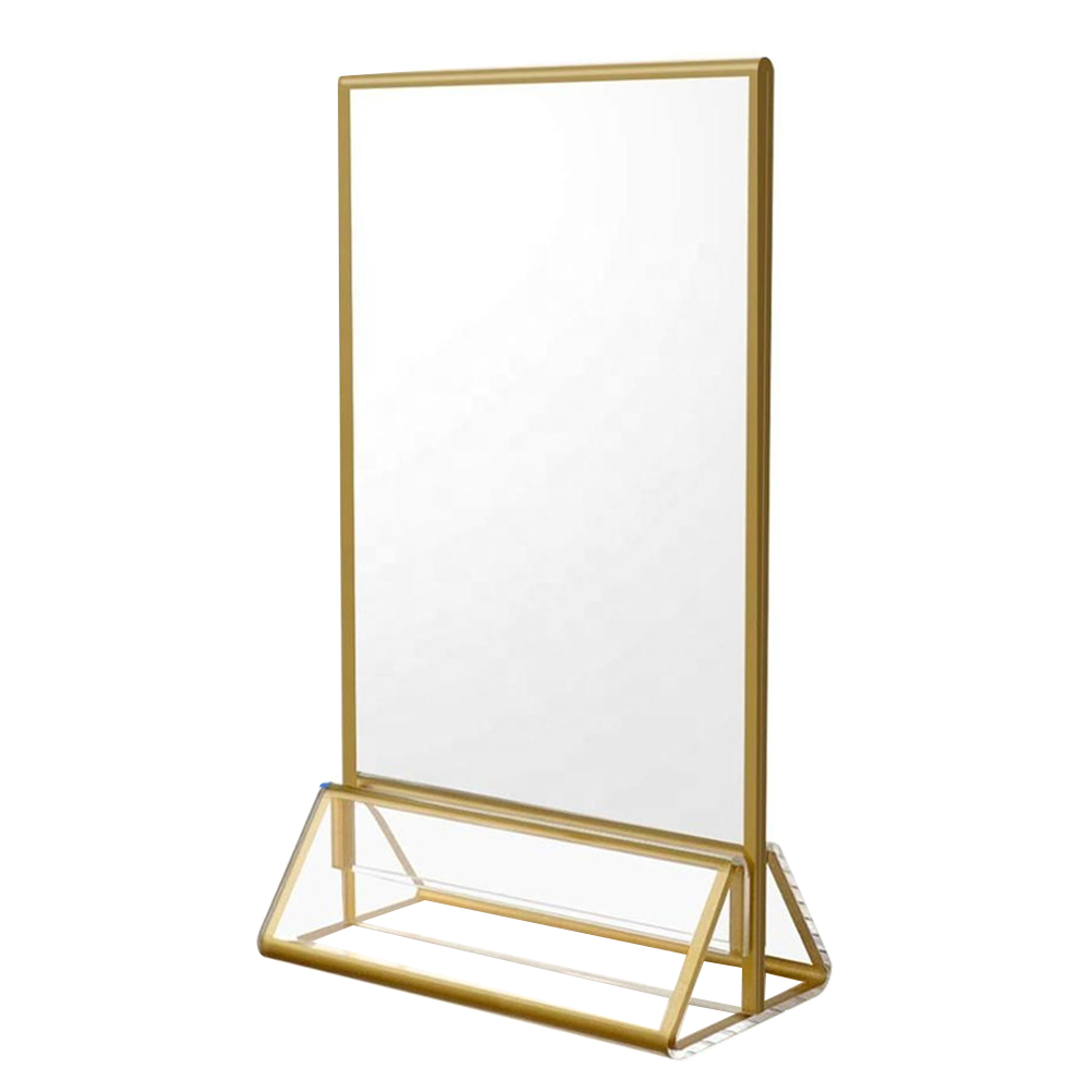 Holder Table Stand Display Sign Menu Holders Clear Frame Desk Stands Acrylic Number Tabletop