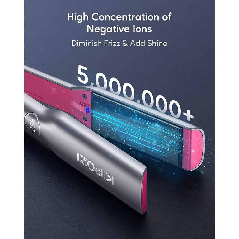 Ion titanium top ceramic flat iron