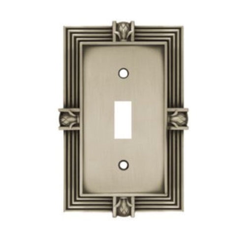 Tumbled Antique Brass Franklin Brass 64474 Pineapple Single Toggle Switch Wall Plate/Switch Plate/Cover