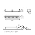 thumbnail image 3 of Dals Lighting Msl10g-3K Msl Recessed 14" Wide Linear Adjustable Ten Light Canless Recessed, 3 of 7