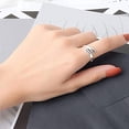 thumbnail image 2 of Sonducket Anillo de tamaño ajustable para mujer, anillos abiertos con personalidad, regalo de compromiso, accesorios populares elegantes, accesorios de Ropa, zapatos y accesorios Miscelánea Sonducket AP005475-00, 2 of 6