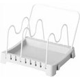 thumbnail image 1 of Topfhalter, Deckelhalter, Topfdeckelhalter, aus Pp + Stahldraht, langlebig, U-formiger Bügel, verstellbar (1 Stück, Grau), 1 of 5