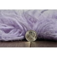 thumbnail image 6 of Linon New Flokati 1400 gram Wool 2'4" x 4'3" Area Rug in Pastel Violet Purple, 6 of 6