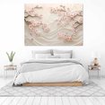 thumbnail image 3 of Mudket Cherry Blossom Flowers Canvas Wall Art, Framed Floral Print, Ready to Hang Wall Decor for Living Room Bedroom, Elegant Botanical Artwork - 12"L x 8"W, 3 of 10