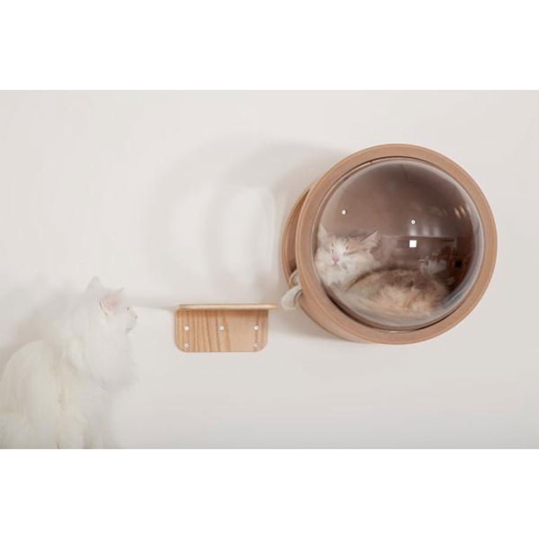 MyZoo Spaceship Gamma: Wall Mounted Cat Bed Open on the Left
