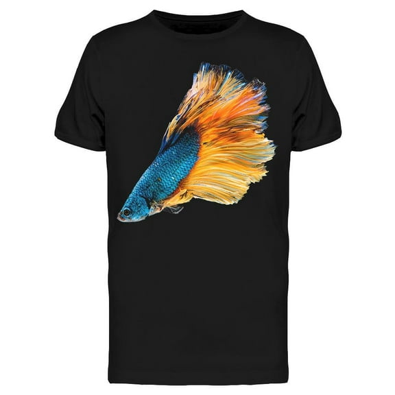 Blue And Yellow Betta Fish Tee Men's -Image by Shutterstock
