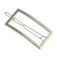 thumbnail image 3 of Pinza De Horquilla Geométrica Rectángulo De cabellero Abrazadera De Sujeción Abrazadera Para Mujer Peinado Plateado Yuyangstore Clip de horquilla geométrica para mujer, 3 of 8