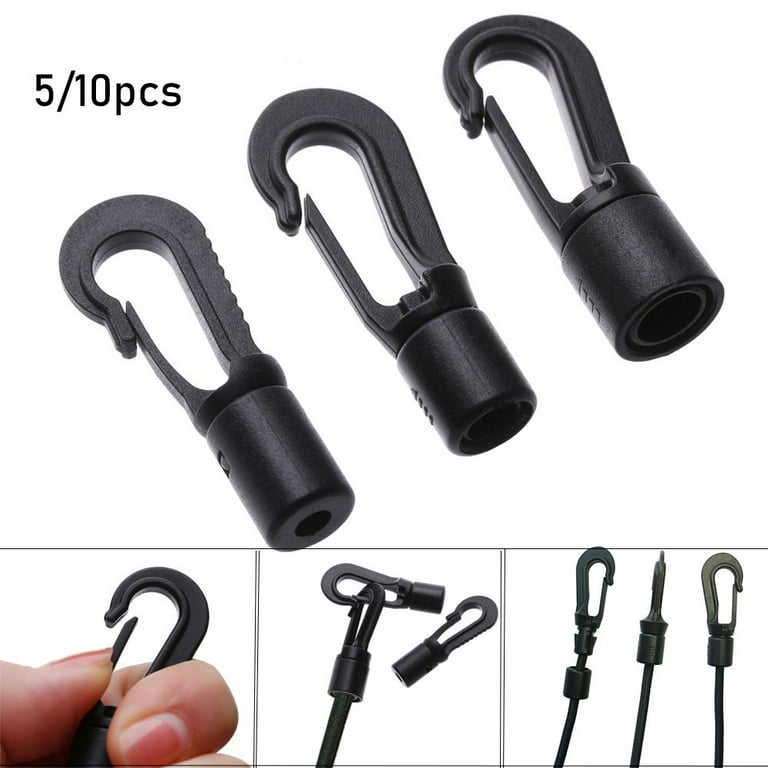 5/10pcs Open End Cord Boat Kayak Accessories Plastic POM Clips Plastic  Clips Rope Buckle Elastic Ropes Buckles Clothesline Straps Hooks Camping  Tent