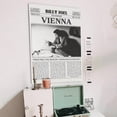 thumbnail image 3 of Music Poster - Billy Joel The Stranger Vienna - Retro Newspaper Style - Size 24''x36'' - Postora, 3 of 5