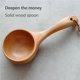 thumbnail image 5 of Kearding Cuchara de portátil de estilo japonés con mango corto, cuchara de arroz, cuchara de agua para Sauna, cuchara de agua para baño, Almacenamiento y organización del hogar Kearding HA023705-00, 5 of 5