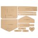 thumbnail image 2 of Plantillas de Cuero, 11 PCS Precisión Bolso de Hombro Patrón Acrílico Patrón de Alta Resistencia Transparente Para El Trabajo Manual de Bricolaje, 2 of 7