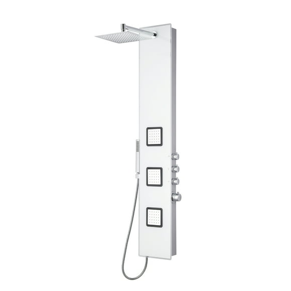 Blue Ocean Panneau de Douche Thermostatique SPA8659 en Aluminium 59” avec Pommeau de Douche (SPA8659))