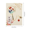 thumbnail image 2 of 1Pc Marque-Page en Métal Forme de Fan Circulaire Signet Signet de Style Chinois pour Étudiant, 2 of 9