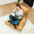thumbnail image 5 of Big Joe Roma Bean Bag Chair, Rustic Tan Vintage Suede, 3 feet, 5 of 9
