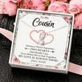 thumbnail image 2 of Alluring Beauty Necklace with Message Card and Gift Box, Necklace on Her Birthday, To My Cousin Necklace Gift, Cousins Wedding Necklace, Christmas Gift, 2 of 5