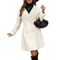 thumbnail image 1 of Gabardina de Moda para Mujer, de Larga, Solapa, Doble Botonadura, Gruesa, Corte A, Estilo Gabardina Beige L, 1 of 10