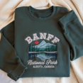 thumbnail image 2 of Embroidered Banff Canada Sweatshirt, Lake Louise Sweatshirt, Banff Shirt, Banff National Park, Alberta Adventure Shirt, Parks Canada Gift, 2 of 5