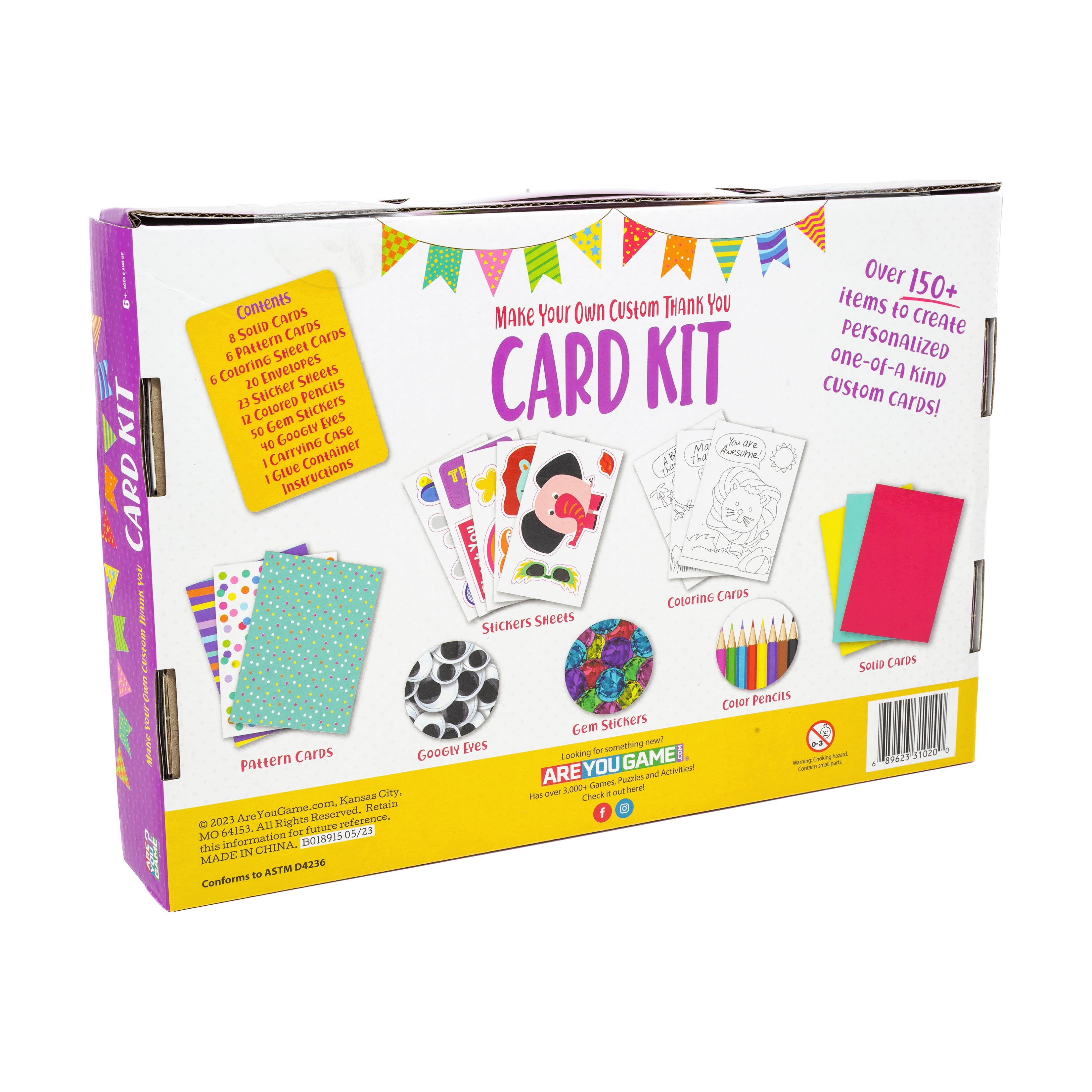 AreYouGame.com Make Your Own Custom Thank You Card Kit