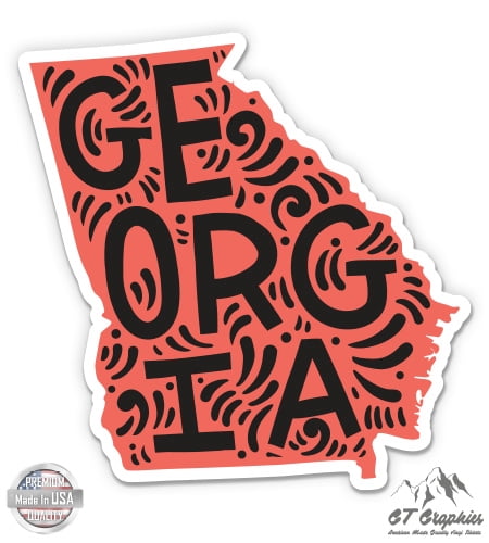 Georgia Native Sticker Georgia Shape Cute Letters Native Local - 5