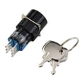 thumbnail image 1 of Interruptor de llave giratoria de 16 mm 2 posiciones 3 posiciones selector interruptor actuador LA16, 1 of 12
