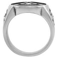thumbnail image 3 of Stainless Steel Illuminati All Seeing Eye of Providence Ring for Men Round 11/16 inch wide size 9, 3 of 4